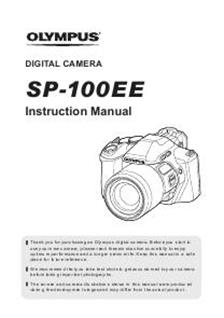 Olympus SP 100 EE manual. Camera Instructions.